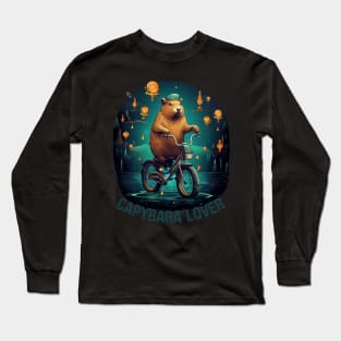 Capybara lover Capybara art design Long Sleeve T-Shirt